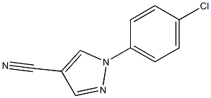 1-(4-chlorophenyl)-1H-pyrazole-4-carbonitrile Struktur