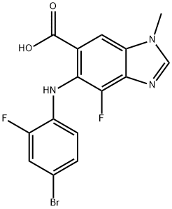 5-((4-broMo-2-fluorophenyl)aMino)-4-fluoro-1-Methyl-1H-benzo[d]iMidazole-6-carboxylic acid