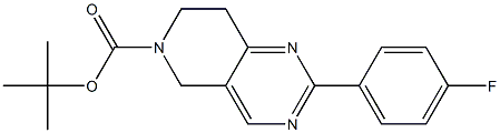 2-(4-Fluoro-phenyl)-7,8-dihydro-5H-pyrido[4,3-d]pyriMidine-6-carboxylic acid 
tert-butyl ester Struktur