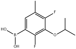 2,4-Difluoro-3-isopropoxy-5-methylphenylboronic acid Struktur
