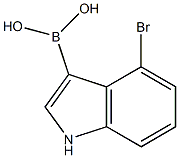 4-BroMoindole-3-boronicacid Structure