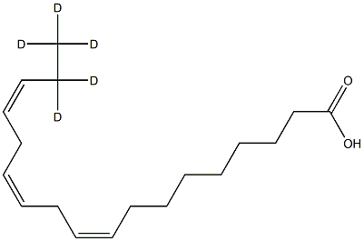 Linolenic acid -17,17,18,18,18-D5 Struktur