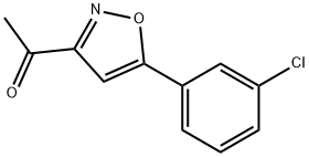 1-(5-(3-氯苯基)异恶唑-3-基)乙酮, 657424-83-4, 结构式