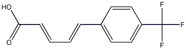 (2E,4E)-5-(4-(trifluoroMethyl)phenyl)penta-2,4-dienoic acid Struktur