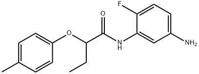 N-(5-Amino-2-fluorophenyl)-2-(4-methylphenoxy)-butanamide Struktur