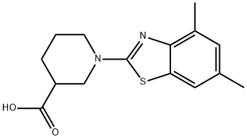 1-(4,6-dimethyl-1,3-benzothiazol-2-yl)piperidine-3-carboxylic acid