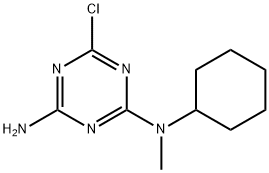 N-(4-Amino-6-chloro-1,3,5-triazin-2-yl)-N-cyclohexyl-N-methylamine Struktur