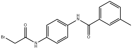 N-{4-[(2-Bromoacetyl)amino]phenyl}-3-methylbenzamide Structure