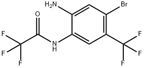 N-[2-Amino-4-bromo-5-(trifluoromethyl)phenyl]-2,2,2-trifluoroacetamide Struktur