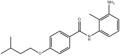 N-(3-Amino-2-methylphenyl)-4-(isopentyloxy)-benzamide Struktur
