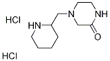 4-(2-Piperidinylmethyl)-2-piperazinonedihydrochloride Structure