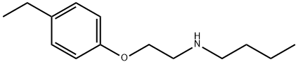N-[2-(4-ETHYLPHENOXY)ETHYL]-1-BUTANAMINE, 420101-31-1, 结构式