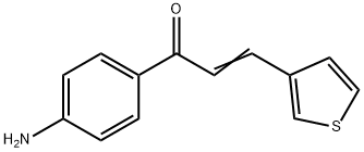 (2E)-1-(4-aminophenyl)-3-(3-thienyl)prop-2-en-1-one Struktur