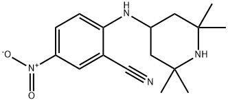 5-nitro-2-[(2,2,6,6-tetramethylpiperidin-4-yl)amino]benzonitrile Structure