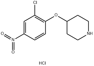 4-(2-Chloro-4-nitrophenoxy)piperidinehydrochloride Structure