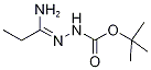 N'-[1-Aminopropylidene]hydrazinecarboxylic acid tert-butyl ester Struktur