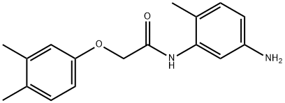 N-(5-Amino-2-methylphenyl)-2-(3,4-dimethylphenoxy)acetamide Struktur