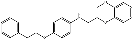 N-[2-(2-Methoxyphenoxy)ethyl]-4-(phenethyloxy)-aniline Structure