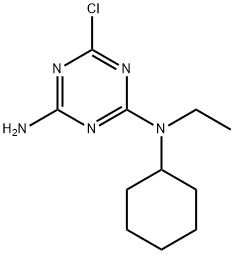 N-(4-Amino-6-chloro-1,3,5-triazin-2-yl)-N-cyclohexyl-N-ethylamine Struktur