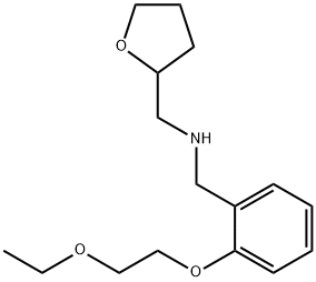 [2-(2-Ethoxyethoxy)phenyl]-N-(tetrahydro-2-furanylmethyl)methanamine Struktur