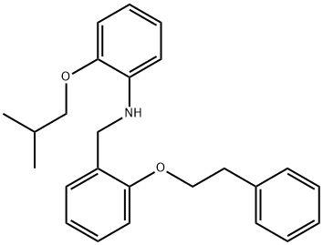 2-Isobutoxy-N-[2-(phenethyloxy)benzyl]aniline Struktur