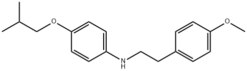 4-Isobutoxy-N-(4-methoxyphenethyl)aniline Struktur