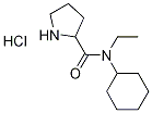N-Cyclohexyl-N-ethyl-2-pyrrolidinecarboxamidehydrochloride Struktur