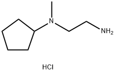 N*1*-Cyclopentyl-N*1*-methyl-ethane-1,2-diaminedihydrochloride Struktur