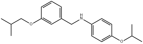 N-(3-ISOBUTOXYBENZYL)-4-ISOPROPOXYANILINE, 1040692-88-3, 结构式