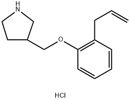 3-[(2-Allylphenoxy)methyl]pyrrolidinehydrochloride Struktur