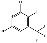 2,6-Dichloro-3-iodo-4-(trifluoromethyl)pyridine Struktur