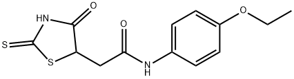 N-(4-ETHOXYPHENYL)-2-(2-MERCAPTO-4-OXO-4,5-DIHYDRO-1,3-THIAZOL-5-YL)ACETAMIDE, 1142206-85-6, 结构式