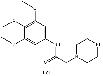 1-piperazineacetamide, N-(3,4,5-trimethoxyphenyl)- Structure