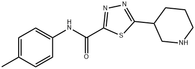 1,3,4-thiadiazole-2-carboxamide, N-(4-methylphenyl)-5-(3-p Structure