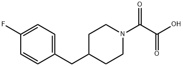 [4-(4-Fluorobenzyl)piperidin-1-yl](oxo)acetic acid Struktur