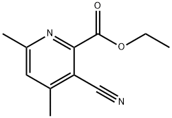 Ethyl 3-cyano-4,6-dimethyl-2-pyridinecarboxylate Structure