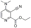 Ethyl 3-cyano-4-(dimethylamino)picolinate, 4-(Dimethylamino)-2-(ethoxycarbonyl)nicotinonitrile Structure