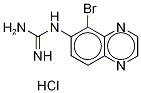 N-(5-Bromo-6-quinoxalinyl)quanidine Hydrochloride  Struktur