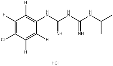CHLORGUANIDE-D4 HYDROCHLORIDE, 1189671-34-8, 结构式