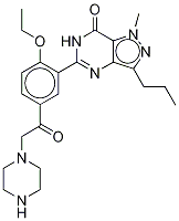 N-Desethyl Acetildenafil-d8 Dihydrochloride Struktur