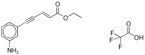 (E)-5-(3-AMinophenyl)-2-penten-4-ynoic Acid Ethyl Ester Trifluoroacetic Acid Struktur