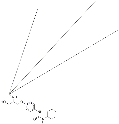 N-Cyclohexyl-N'-[2-(tert-butyl)aMino-3-hydroxypropoxy]phenylurea Struktur