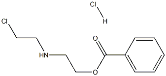 2-[(2-Chloroethyl)aMino]ethyl benzoate HCl 结构式