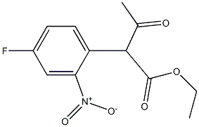 ETHYL 2-(4-FLUORO-2-NITROPHENYL)-3-OXO-BUTYRATE Struktur