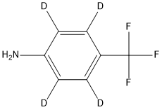 4-Trifluoromethylaminobenzene-2,3,5,6-d4 Struktur