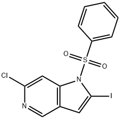 1-(Phenylsulfonyl)-6-chloro-2-iodo-5-azaindole|1-(Phenylsulfonyl)-6-chloro-2-iodo-5-azaindole