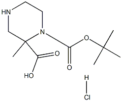 1,2-Piperazinedicarboxylic acid, 1-(1,1-diMethylethyl) 2-Methyl ester, hydrochloride (1:1)|1-叔丁基2-甲基哌嗪-1,2-二羧酸盐酸盐