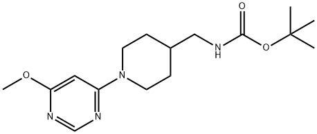 [1-(6-Methoxy-pyriMidin-4-yl)-piperidin-4-ylMethyl]-carbaMic acid tert-butyl ester|[1-(6-甲氧基-嘧啶-4-基)-哌啶-4-基甲基]-氨基甲酸叔丁酯