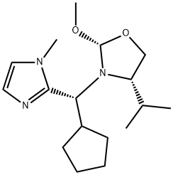 (2R,4S)-3-[(R)-cyclopentyl(1-Methyl-1H-iMidazol-2-yl)Methyl]-4-(i-propyl)-2-Methoxyoxazolidine, 99%|