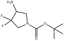 3-AMino-1-Boc-4,4-difluoropyrrolidine Struktur